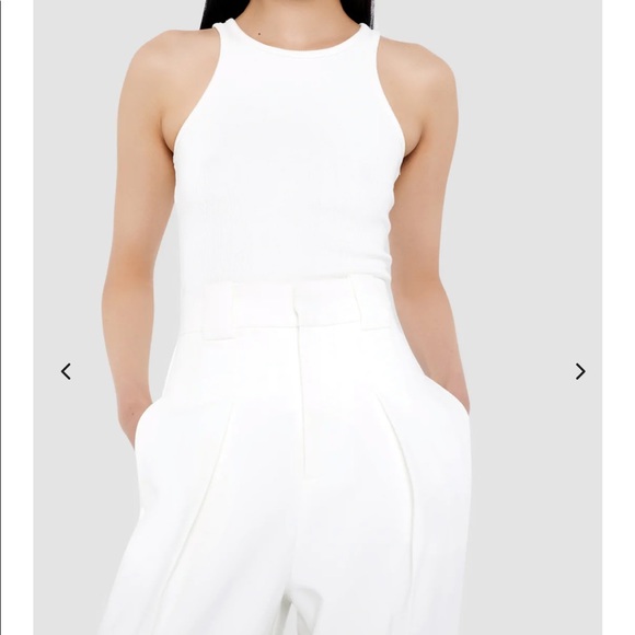 Sundarbay White High Rise Trousers - Picture 6 of 6